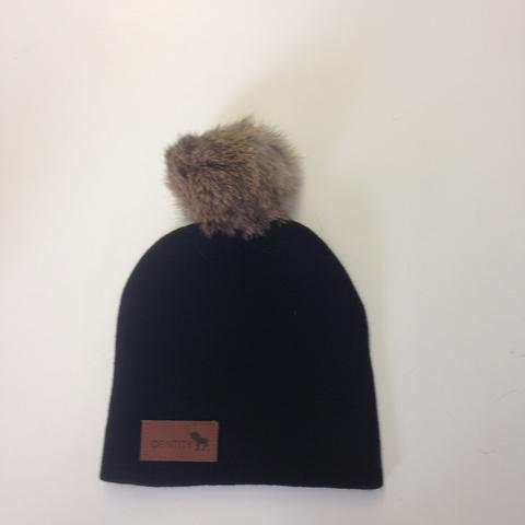 Little Lumberjack Pom-Pom Toque Black