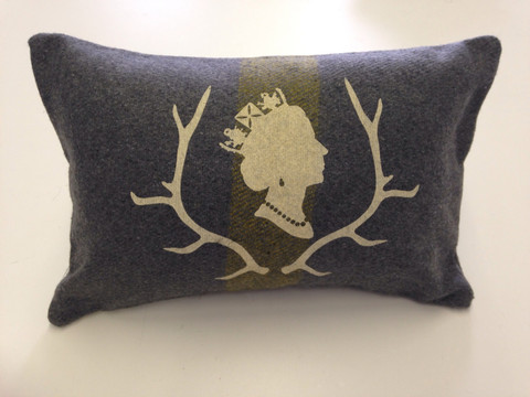 Grey Queen 'Lumber' Cabin Pillow
